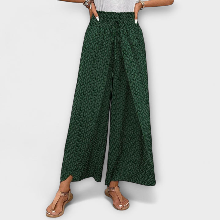 Deliane – Weit geschnittene Print-Hose