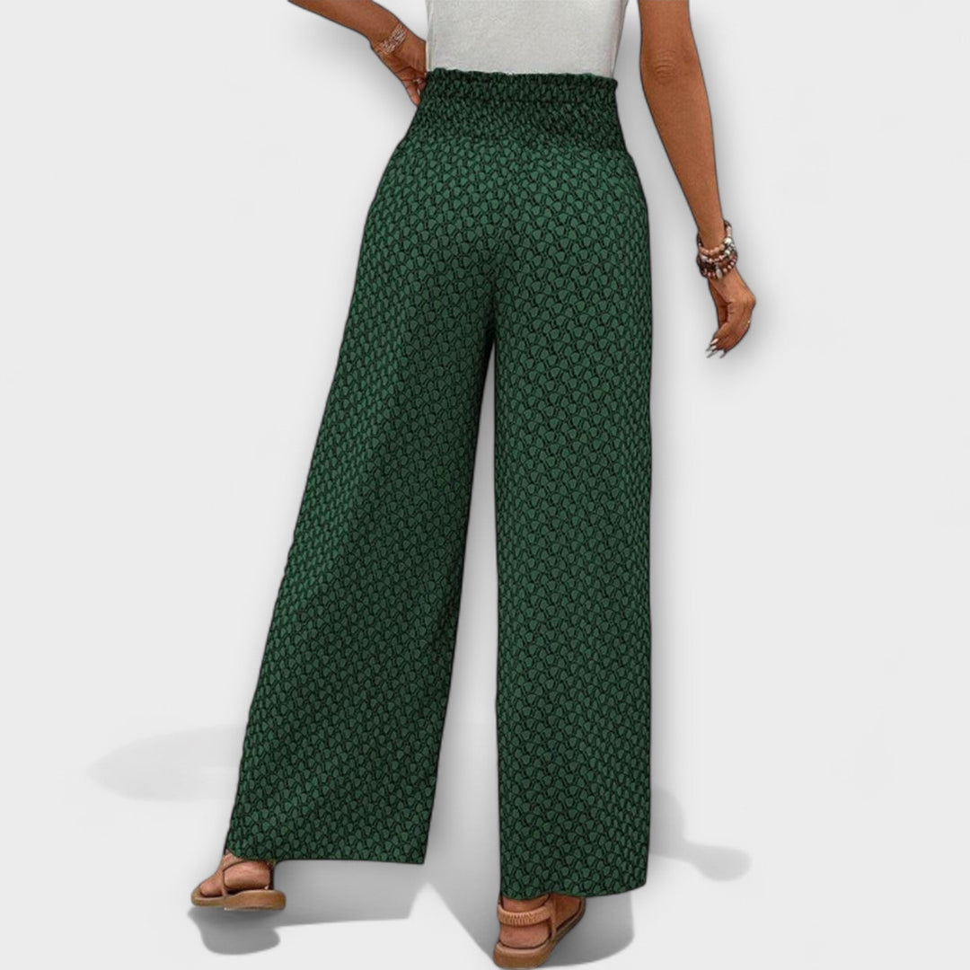 Deliane – Weit geschnittene Print-Hose