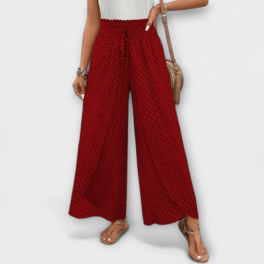 Deliane – Weit geschnittene Print-Hose