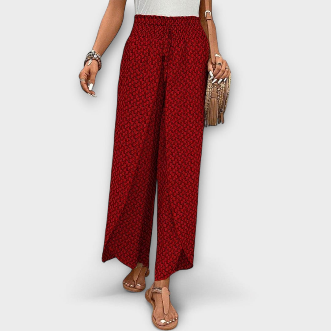 Deliane – Weit geschnittene Print-Hose