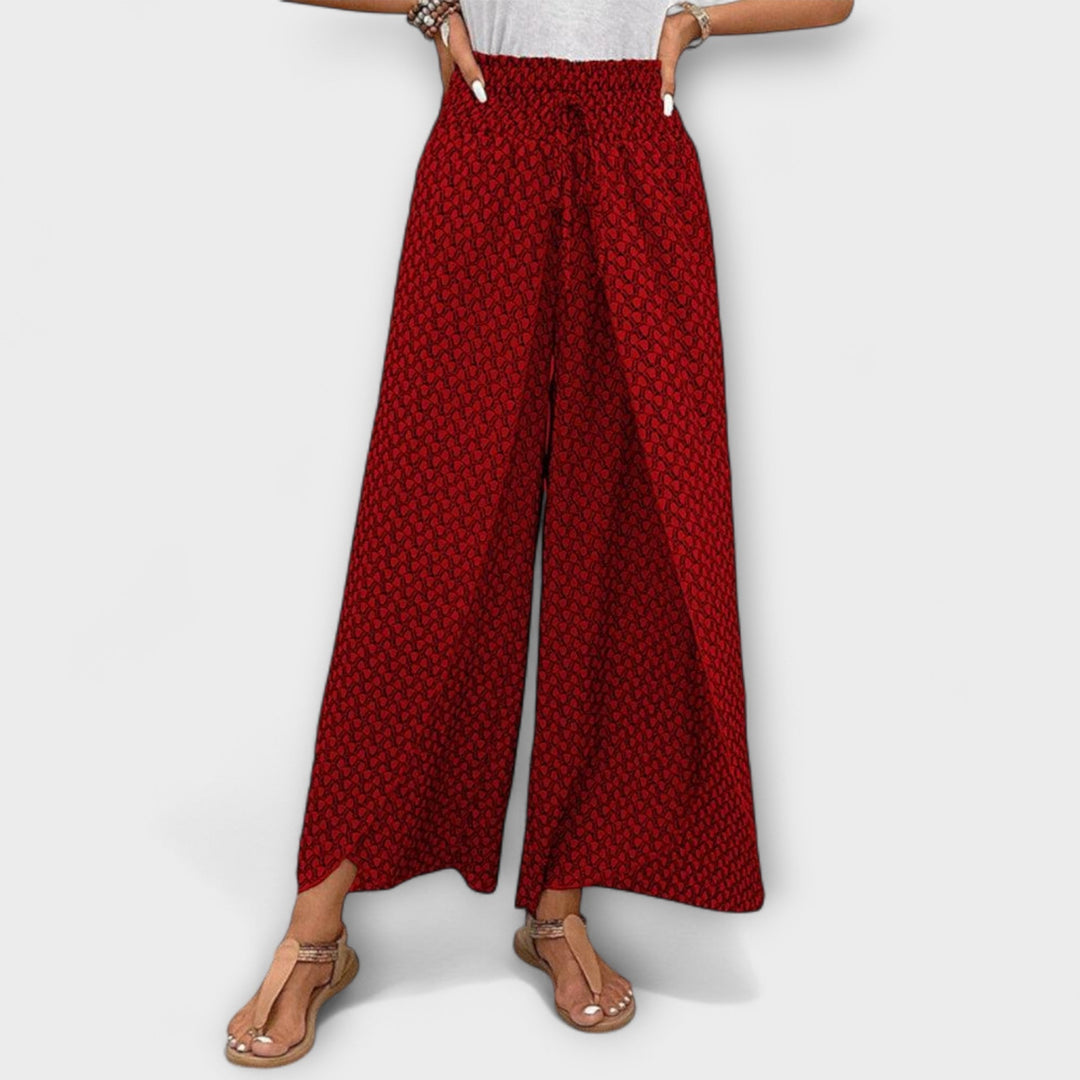 Deliane – Weit geschnittene Print-Hose