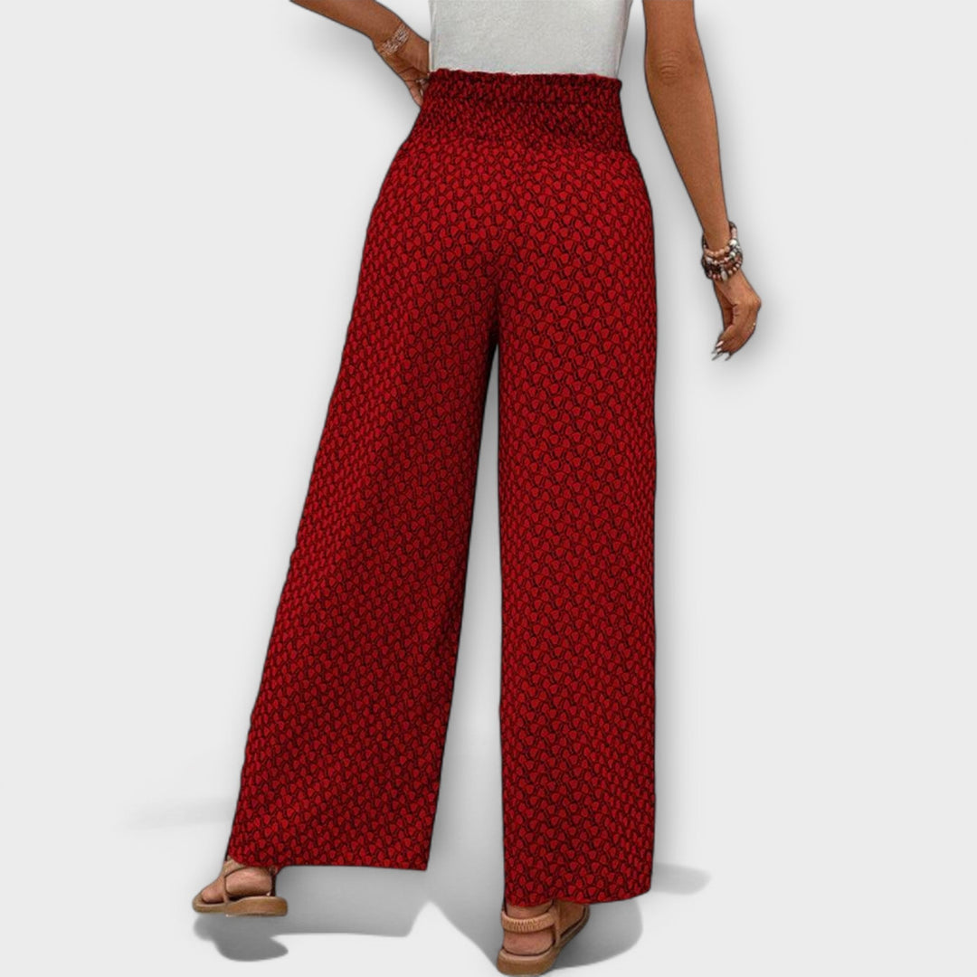 Deliane – Weit geschnittene Print-Hose