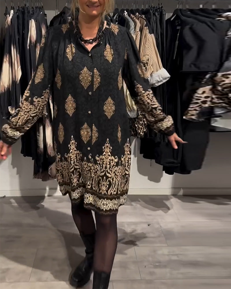 Ilse | Vintage-inspiriertes Kleid mit Knopfleiste