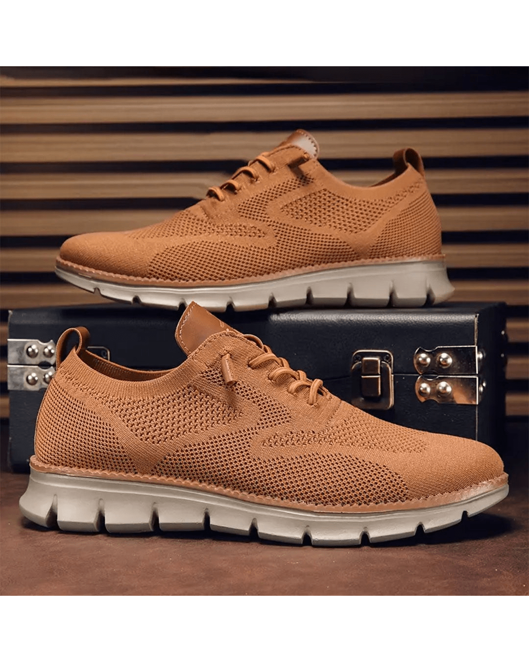 Tildo – Strick-Sneaker mit Profilsohle