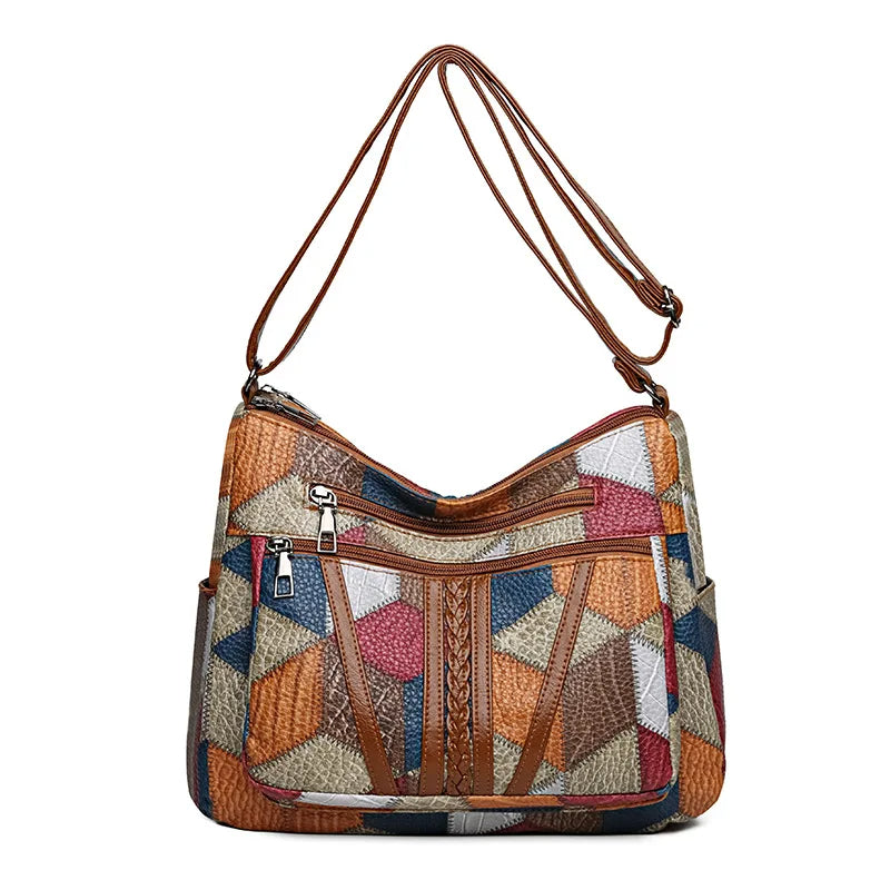 Lorinda – Patchwork Schultertasche