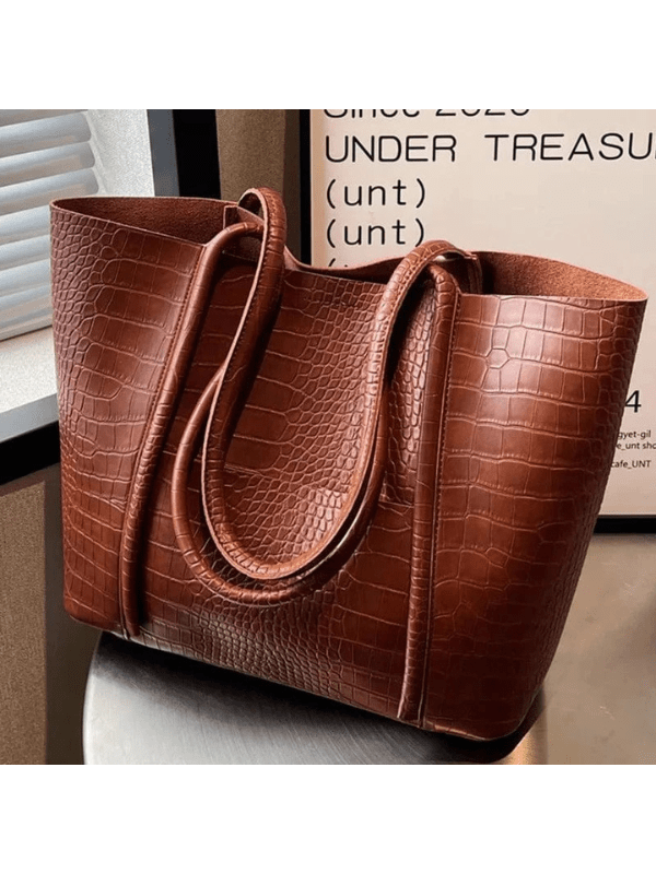 Betina – Croco Struktur Schultertasche