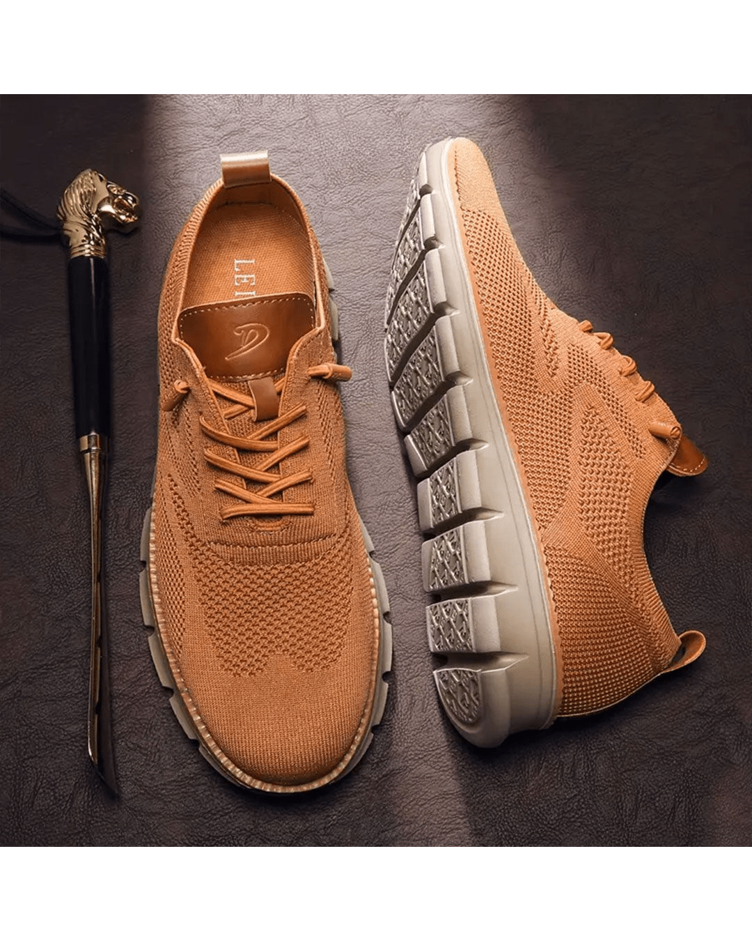 Tildo – Strick-Sneaker mit Profilsohle
