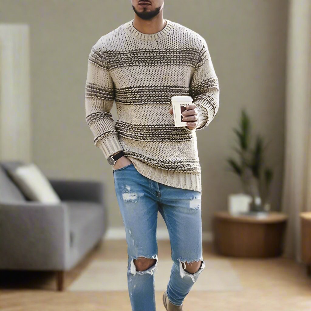 Friedrich – Strukturierter Strickpullover