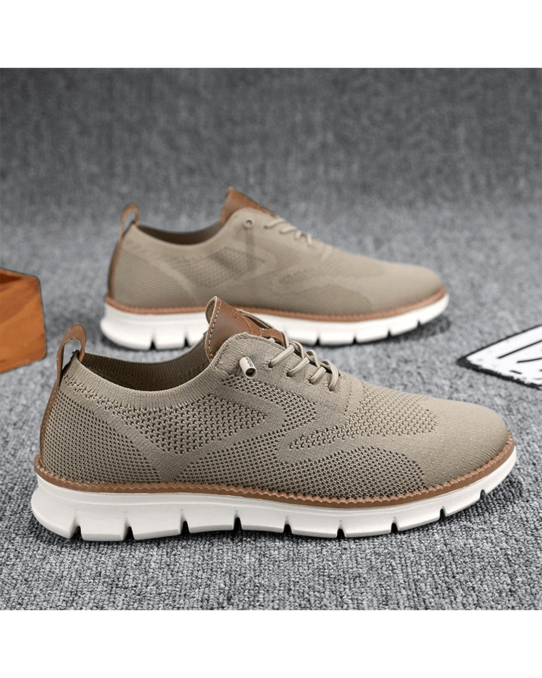 Tildo – Strick-Sneaker mit Profilsohle