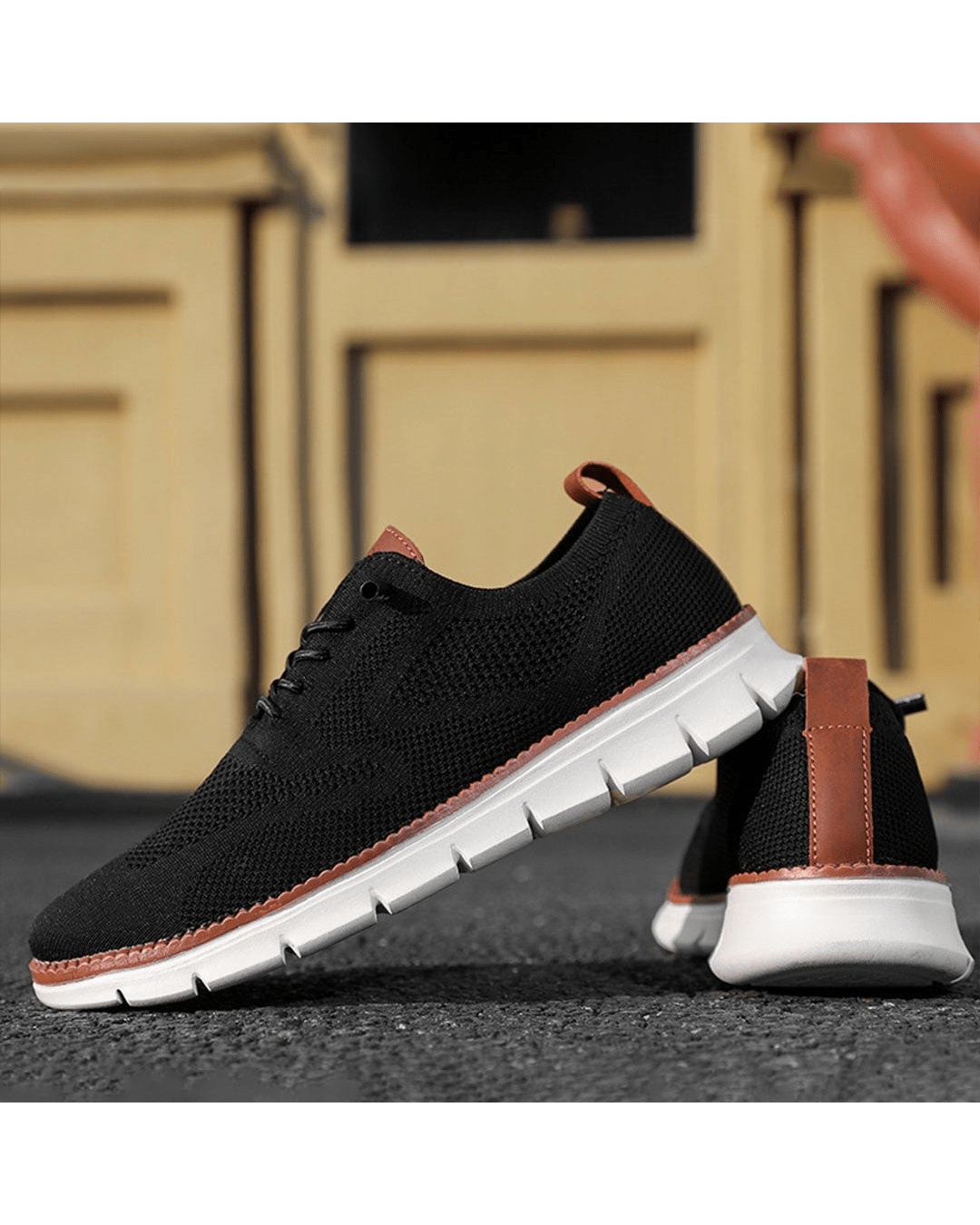 Tildo – Strick-Sneaker mit Profilsohle