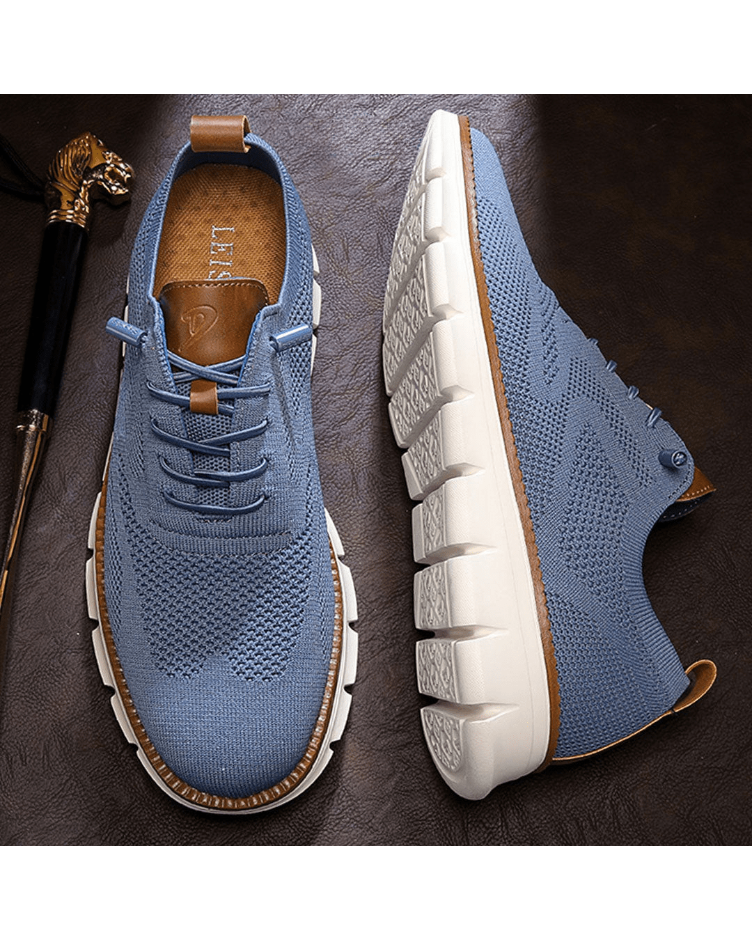 Tildo – Strick-Sneaker mit Profilsohle