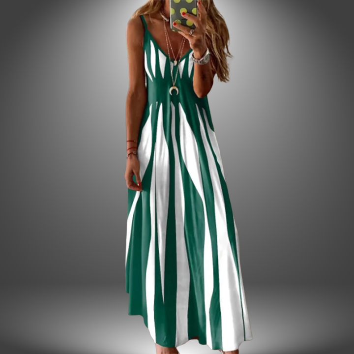 Angela | Handgefertigtes Langes Freizeitkleid