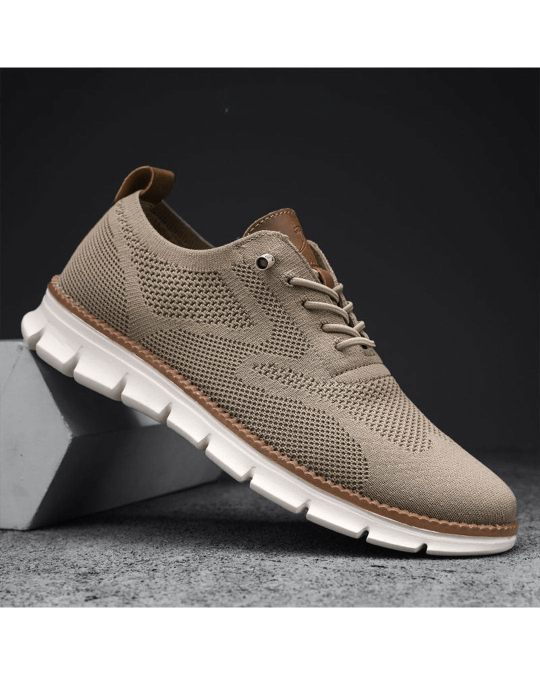 Tildo – Strick-Sneaker mit Profilsohle