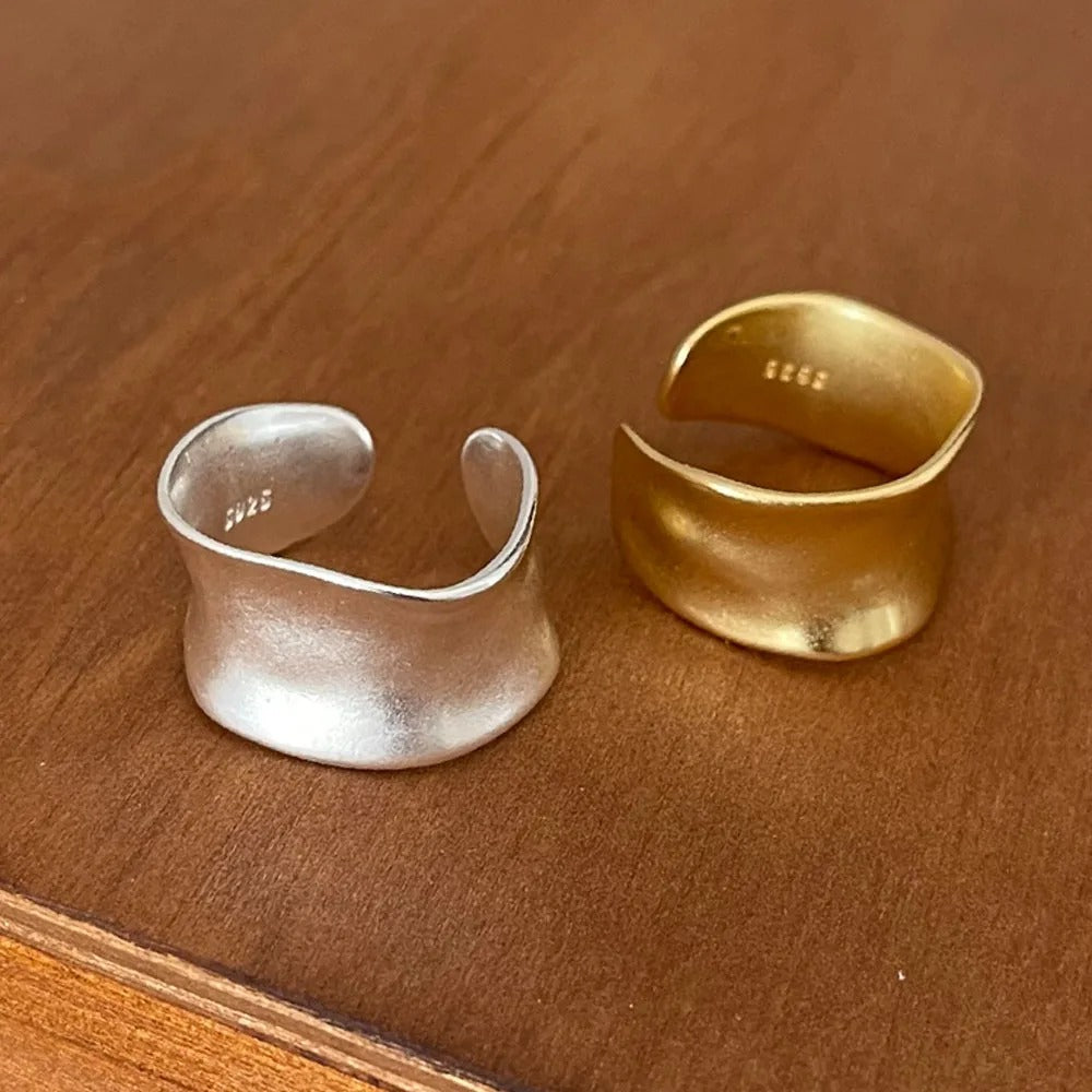 Boho Unregelmäßige Gold- & Silberringe
