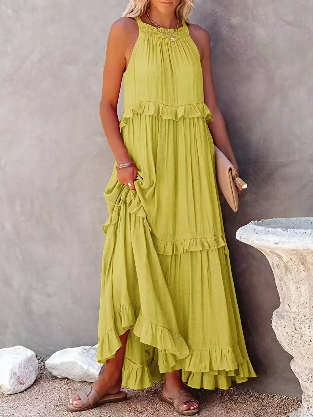 Mareike – Maxikleid mit Volants