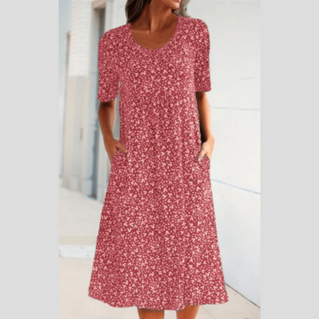 Arlise – Bedrucktes Boho-Midikleid
