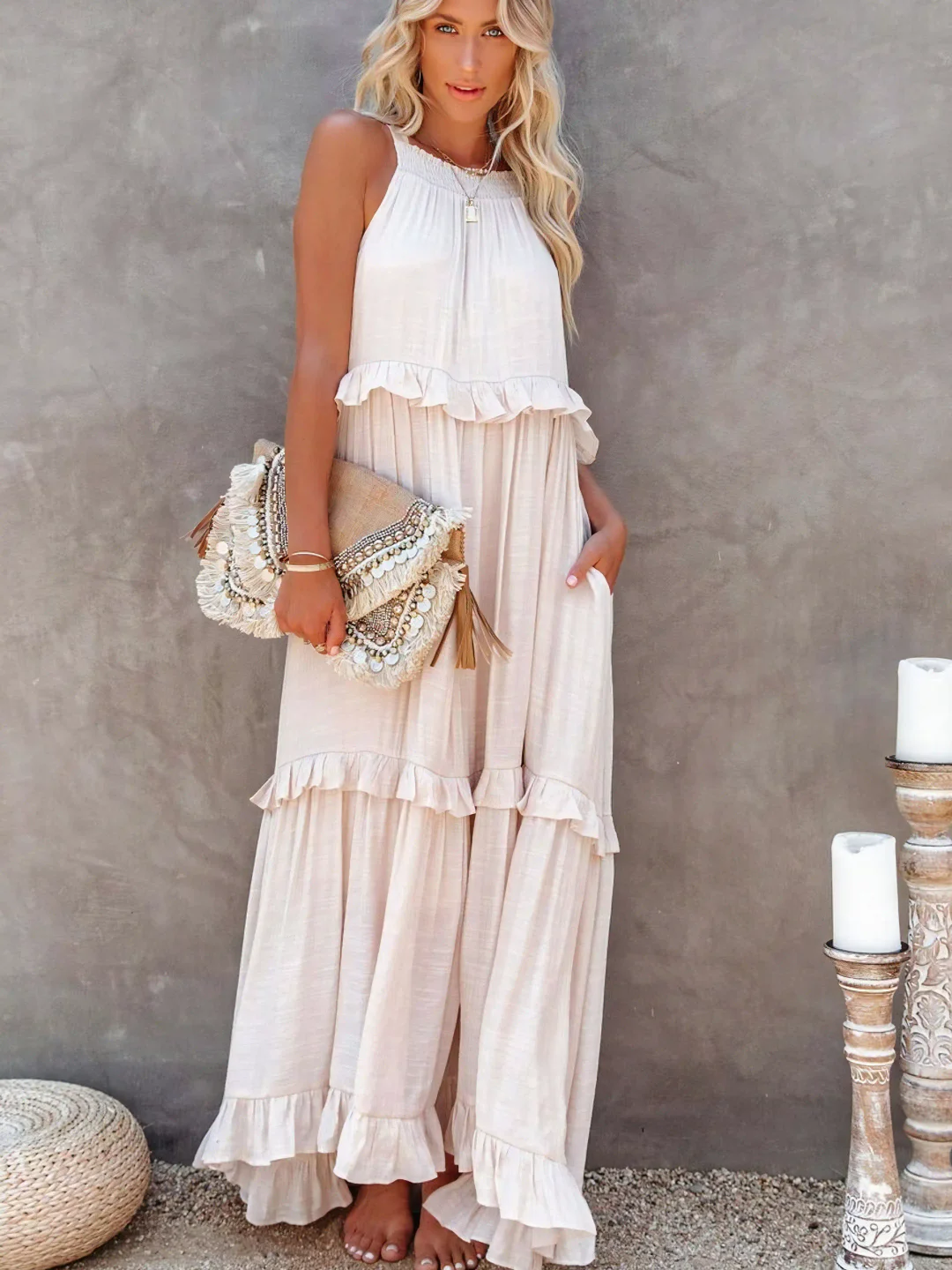 Mareike – Maxikleid mit Volants