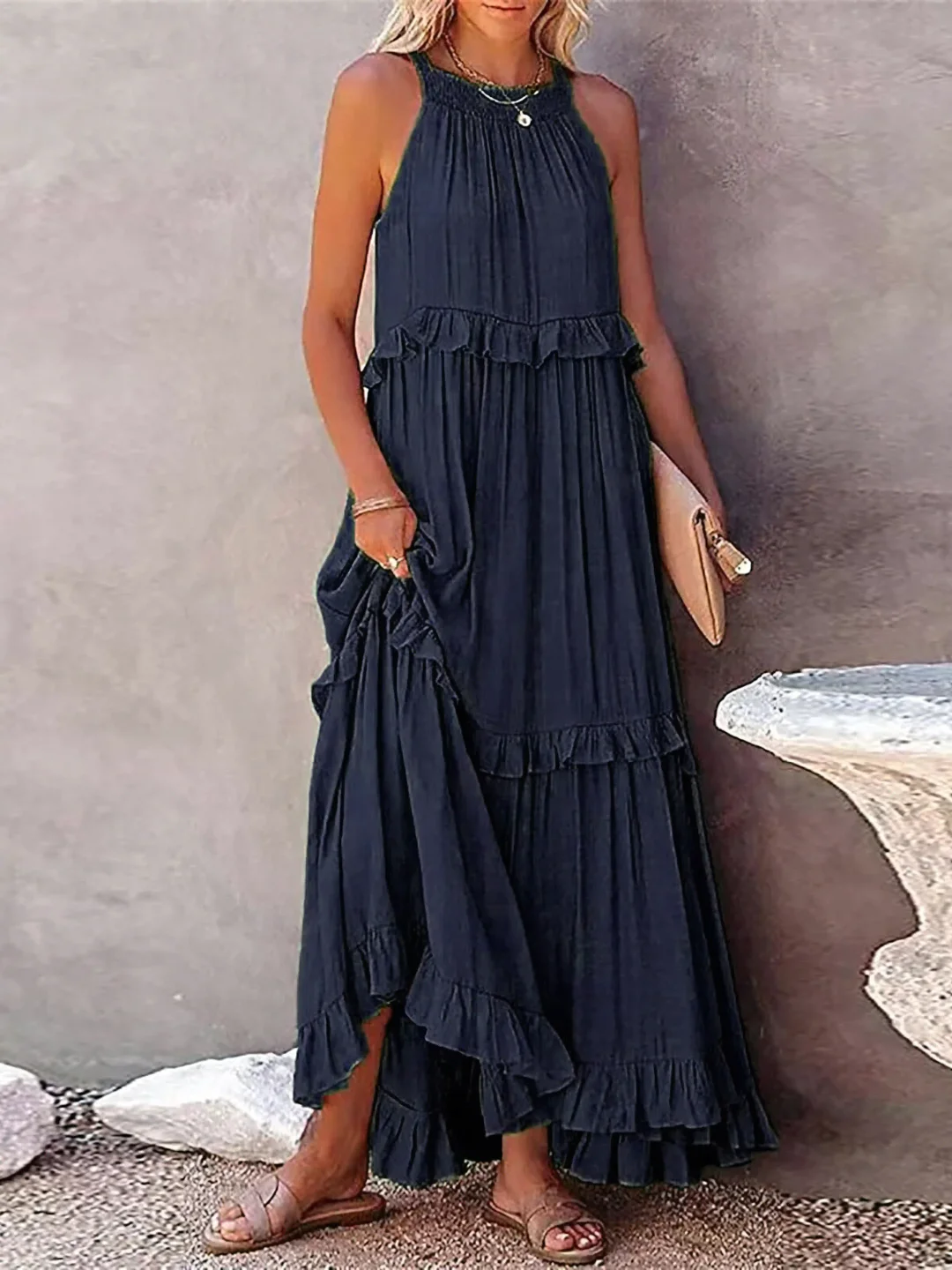 Mareike – Maxikleid mit Volants