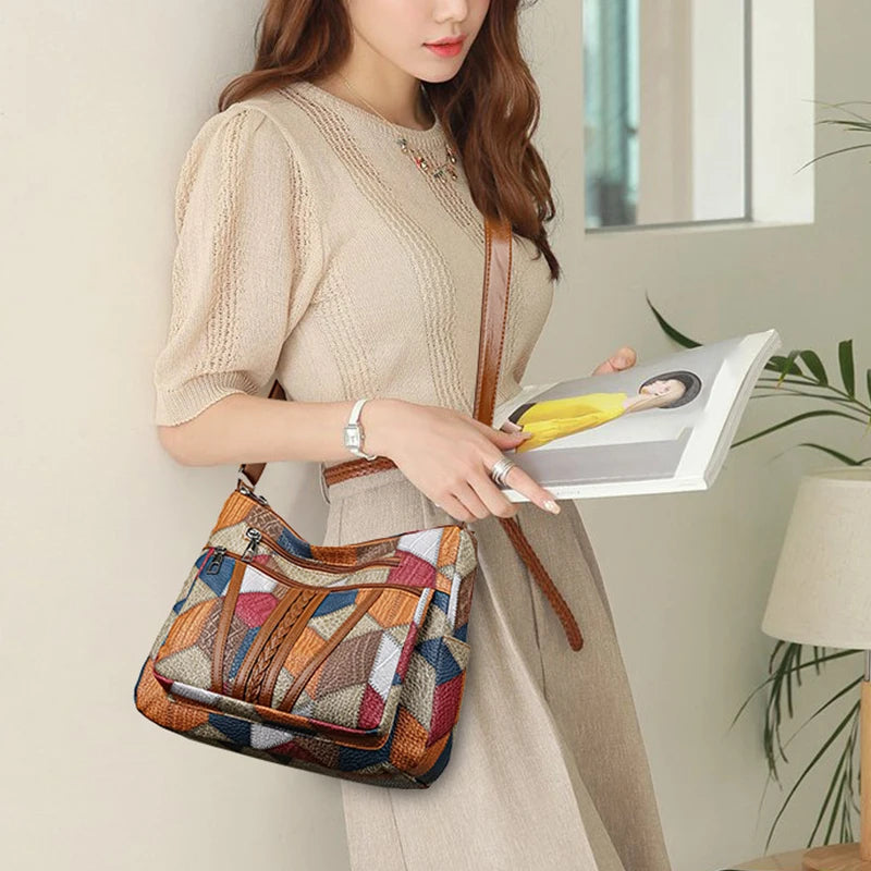 Lorinda – Patchwork Schultertasche