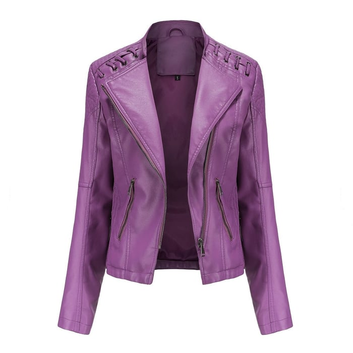 Sibylle – Taillierte Moto-Jacke