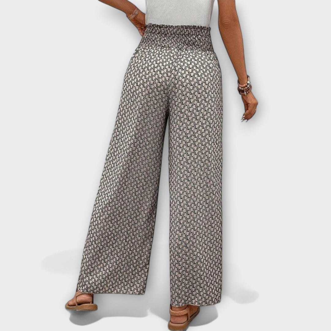 Deliane – Weit geschnittene Print-Hose
