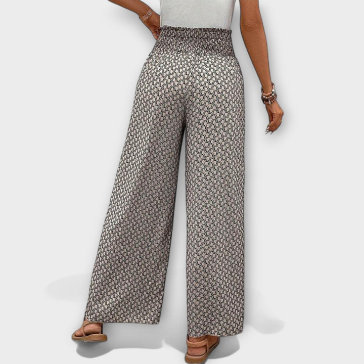 Deliane – Weit geschnittene Print-Hose