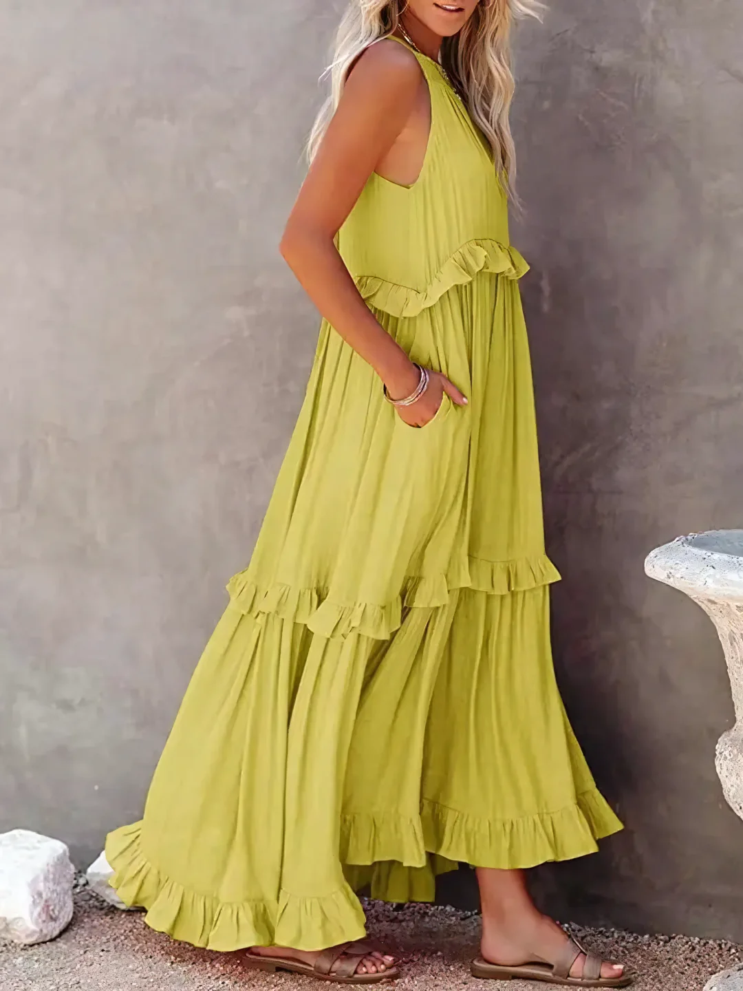 Mareike – Maxikleid mit Volants