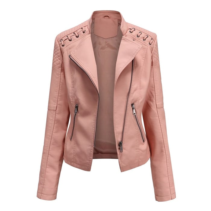 Sibylle – Taillierte Moto-Jacke