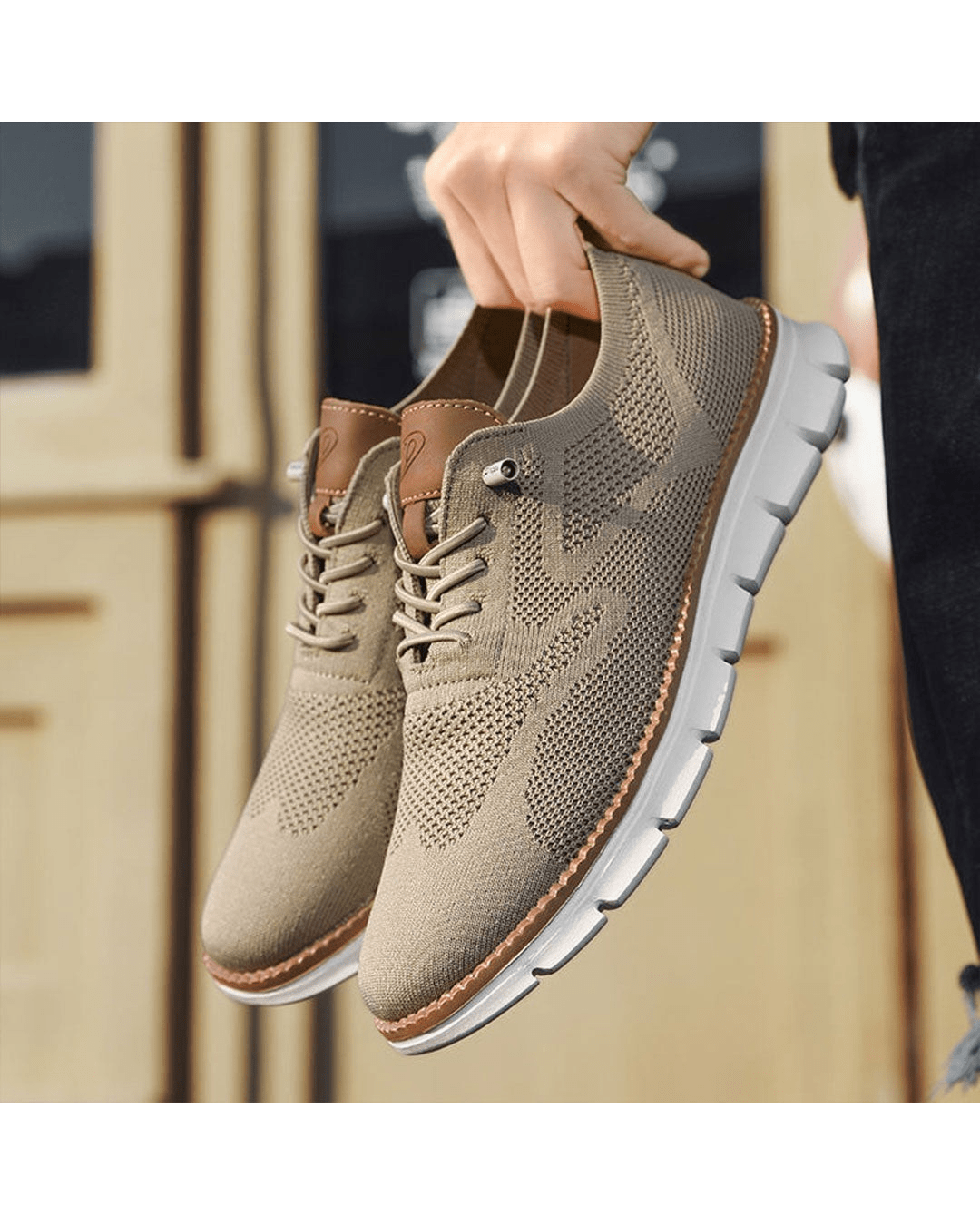 Tildo – Strick-Sneaker mit Profilsohle