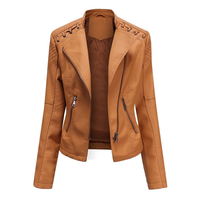 Sibylle – Taillierte Moto-Jacke