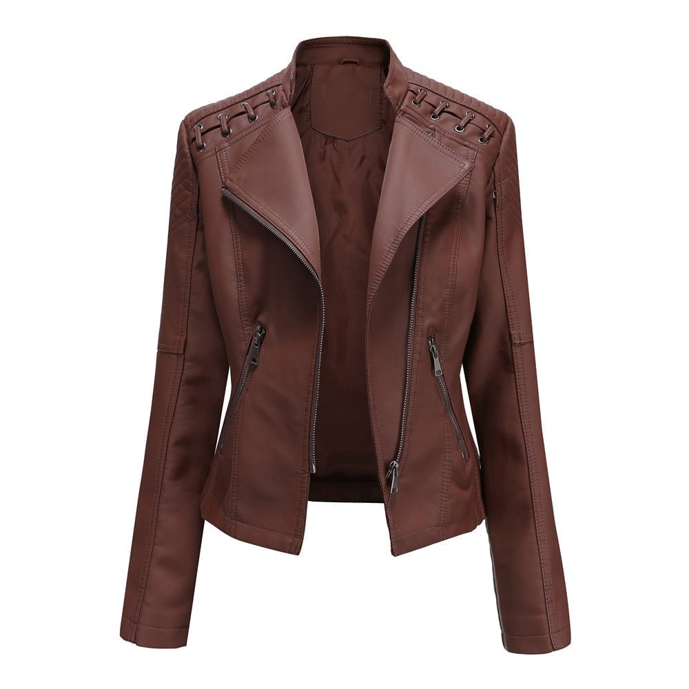 Sibylle – Taillierte Moto-Jacke