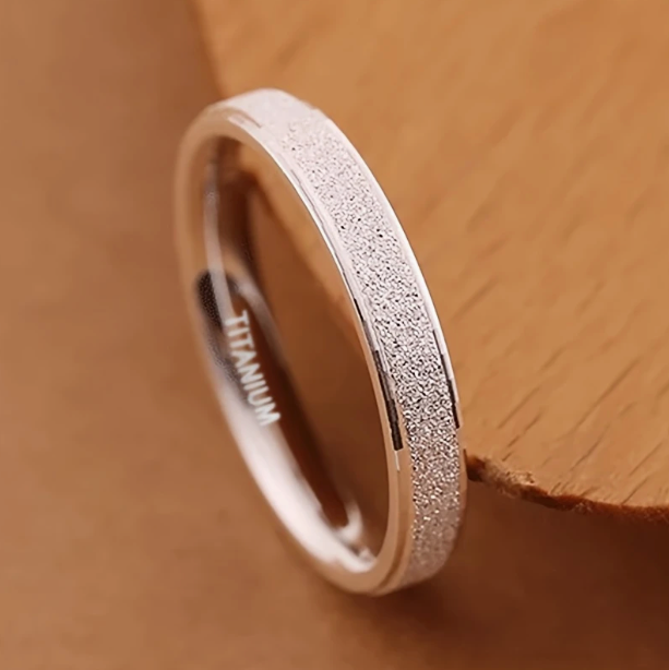 Titanring Silber
