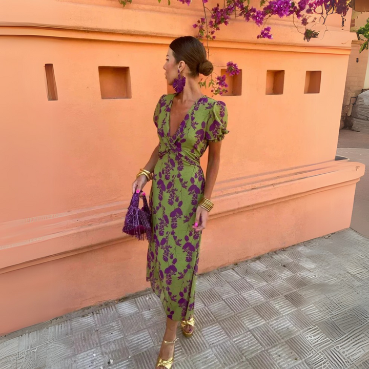 Danielle – Midikleid mit Blumenmuster