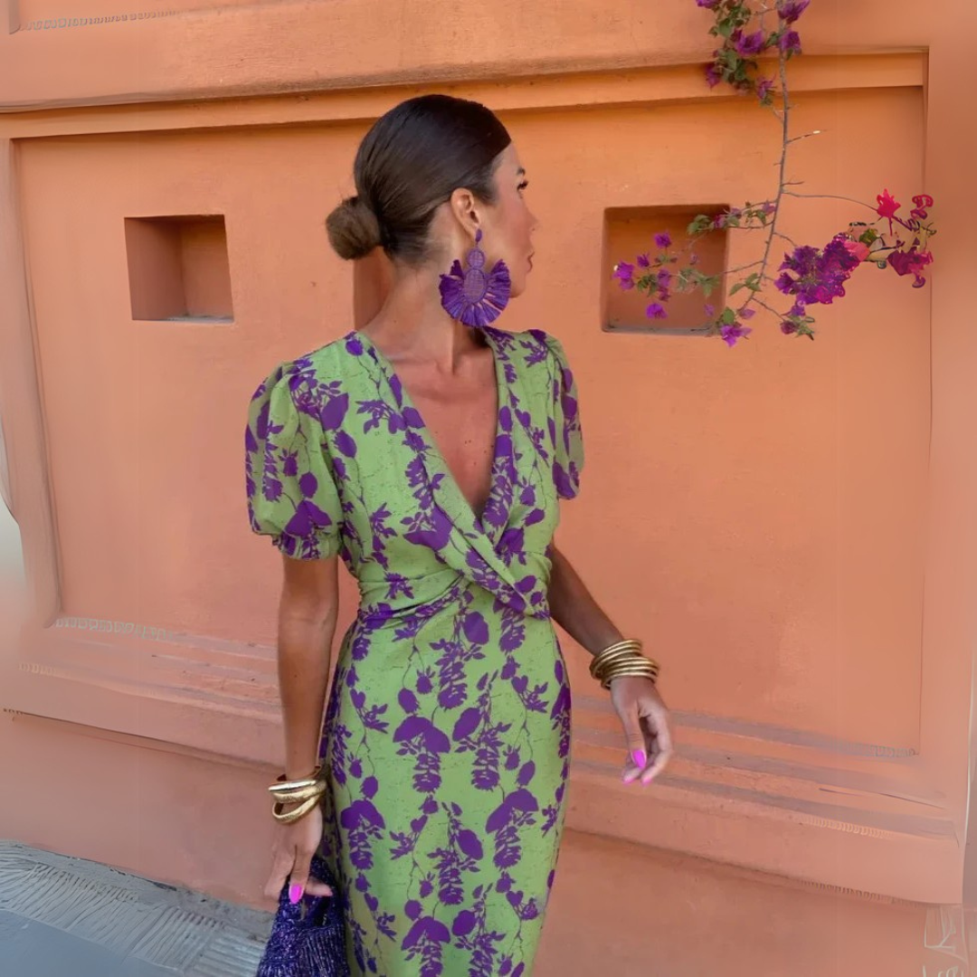 Danielle – Midikleid mit Blumenmuster