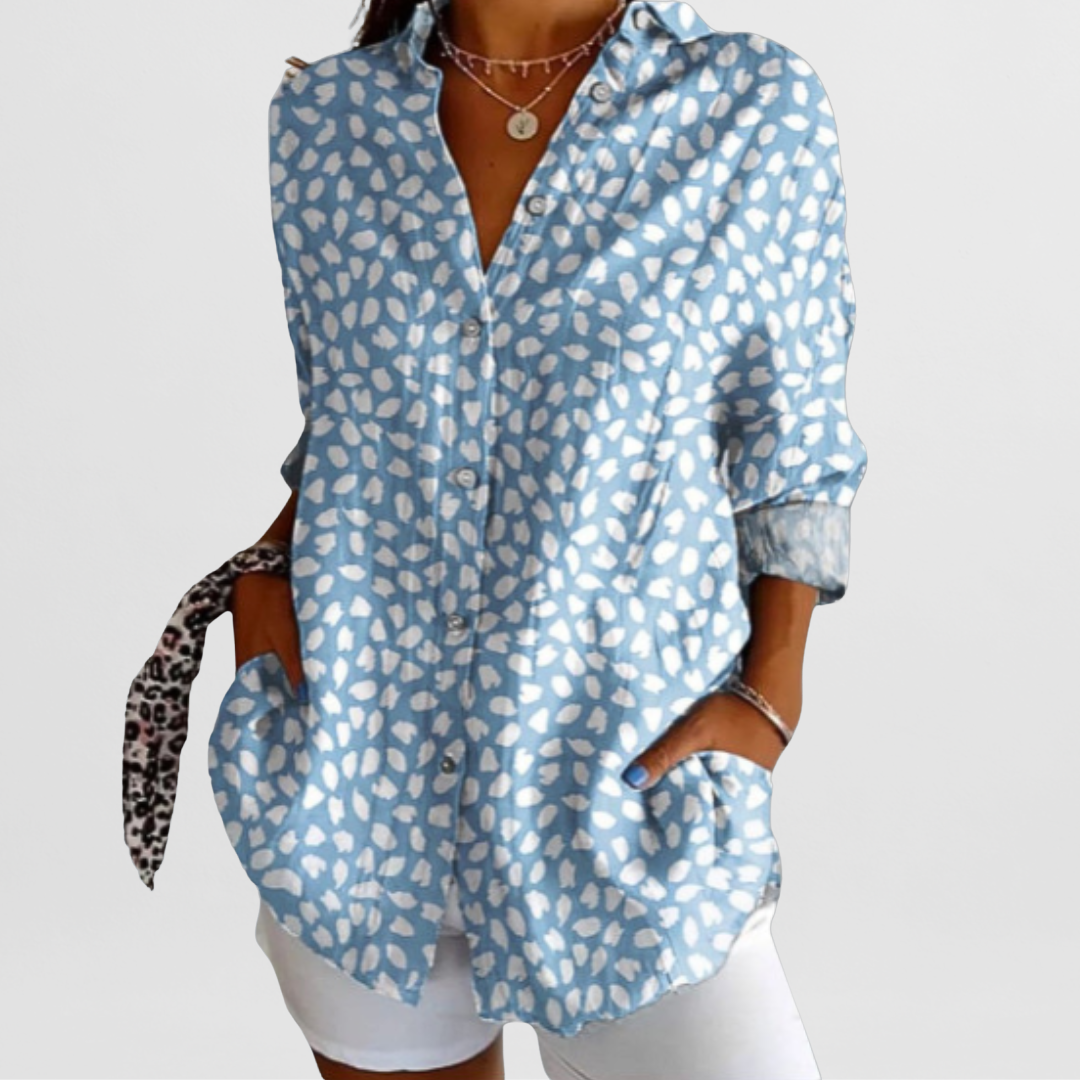 Philine – Locker geschnittene Printbluse