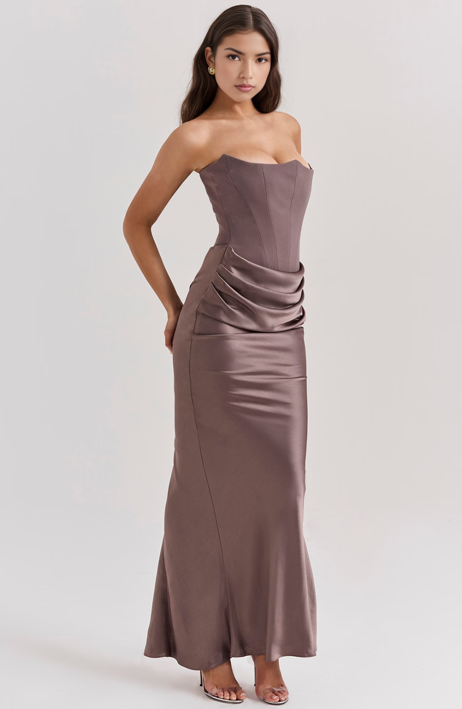 Hivarae – Drapiertes Korsett-Abendkleid