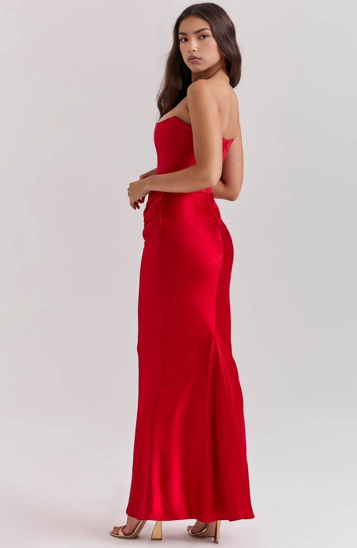 Hivarae – Drapiertes Korsett-Abendkleid