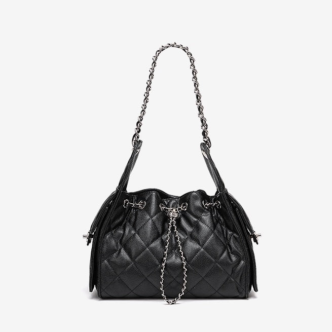 Telse – Gestepptes Kettendetail-Schultertasche