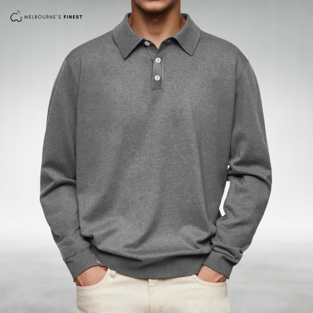 Hagen – Klassisches Polo-Sweatshirt