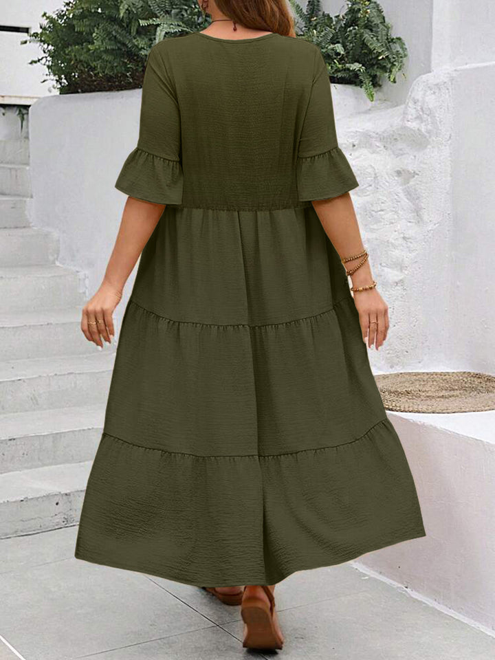 Nadja – Weit schwingendes Stufenkleid
