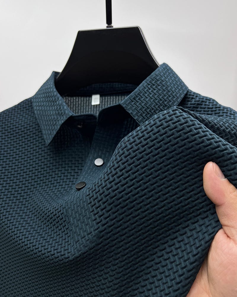 Leofric – Strukturierter Poloshirt-Style