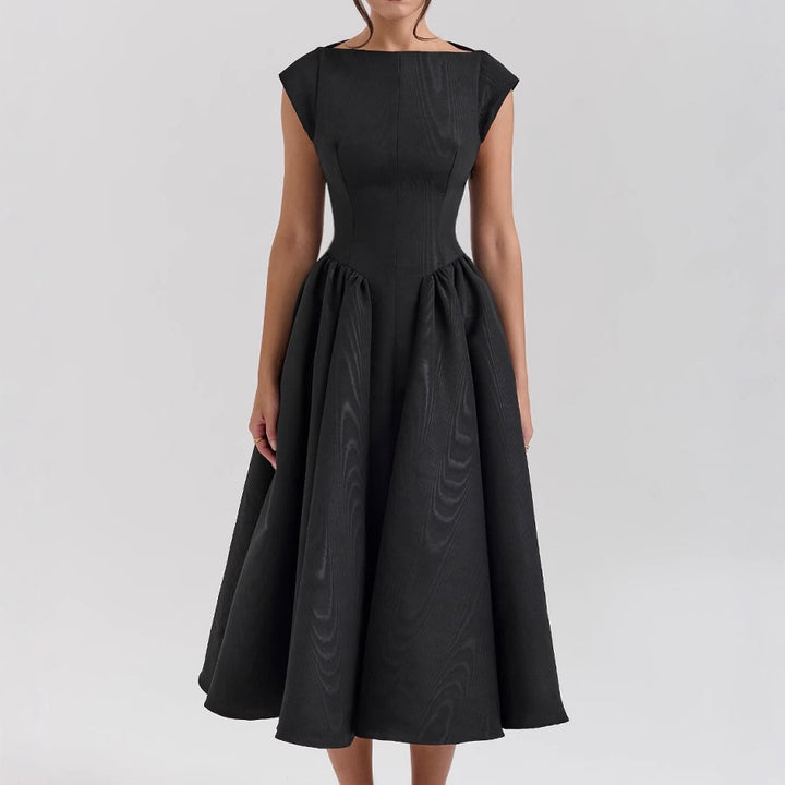 Tabea – Elegantes Midikleid mit Cap-Ärmeln