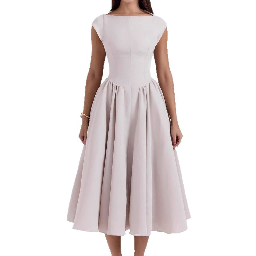 Tabea – Elegantes Midikleid mit Cap-Ärmeln