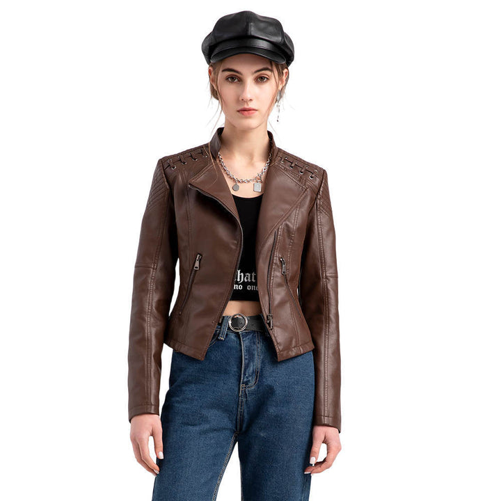 Sibylle – Taillierte Moto-Jacke