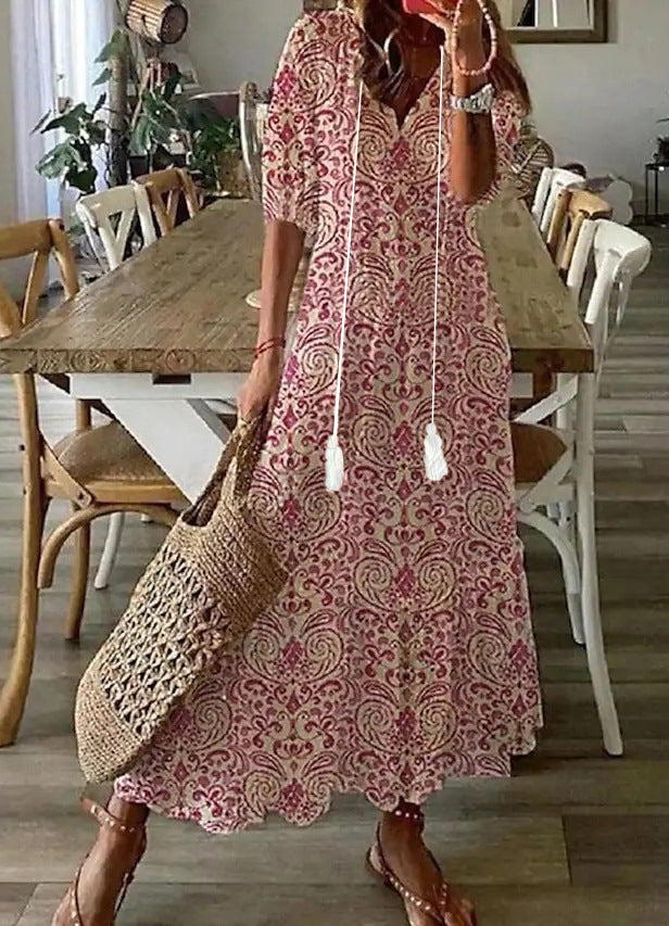 Quirina – Maxikleid mit Paisleymuster