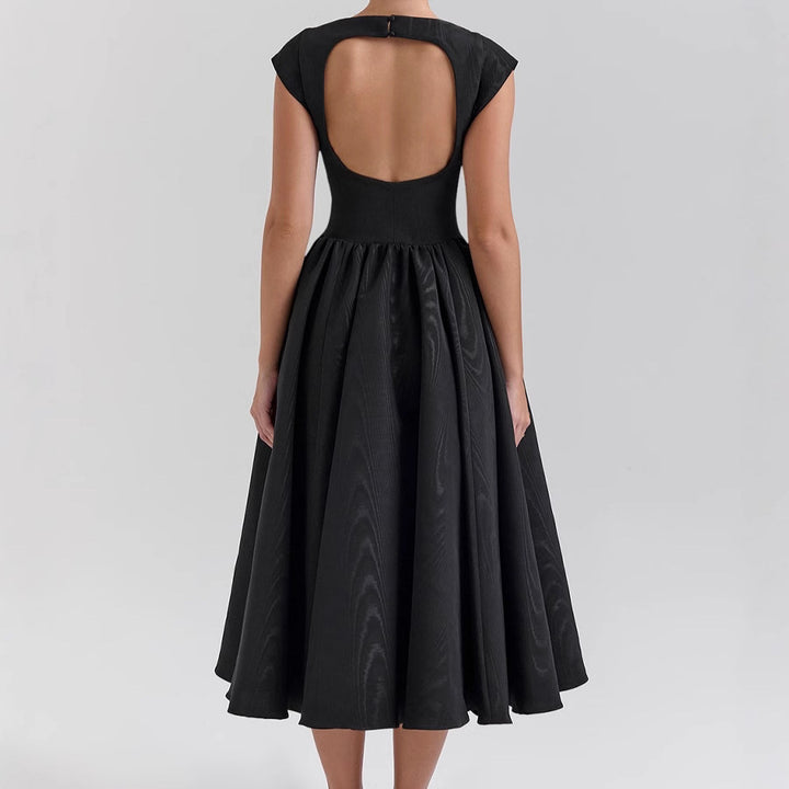 Tabea – Elegantes Midikleid mit Cap-Ärmeln