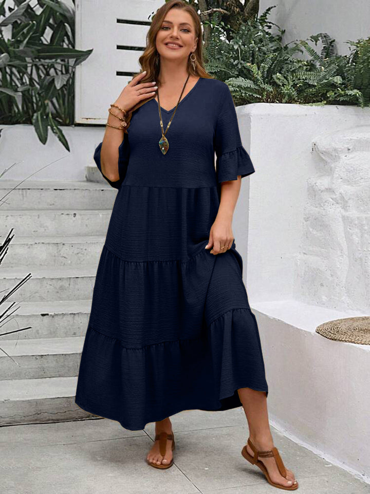 Nadja – Weit schwingendes Stufenkleid