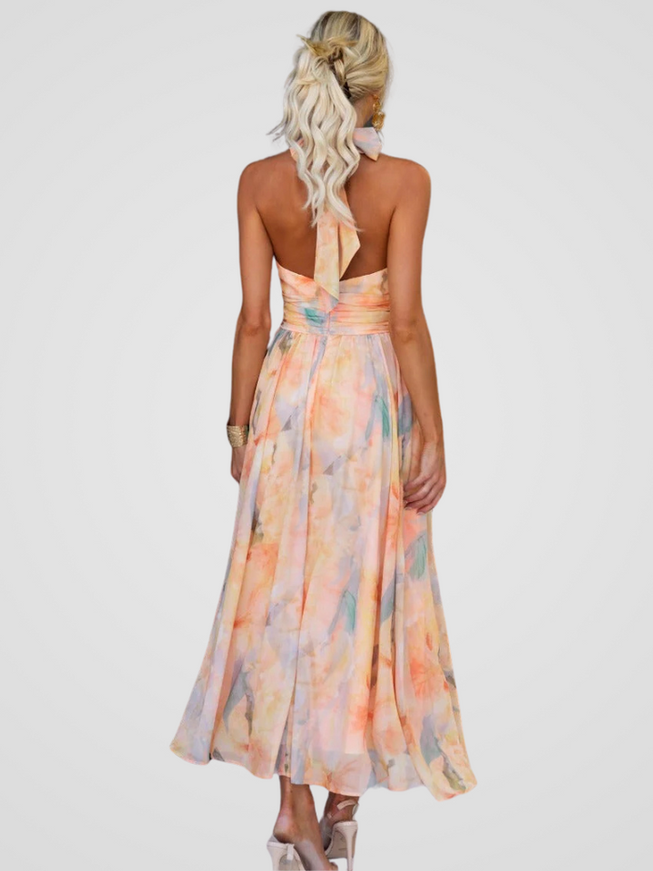 Mirella – Halsnacken-Maxikleid