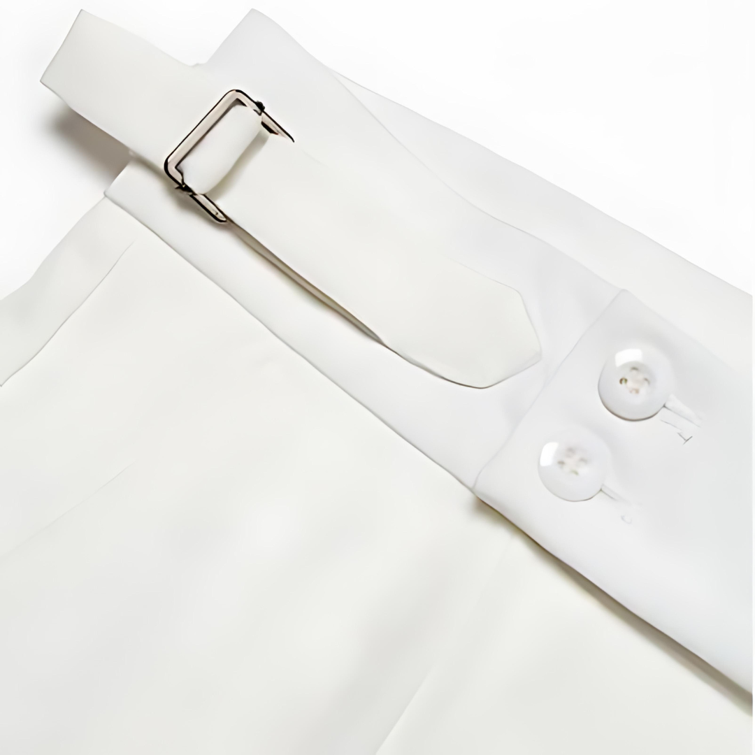 Italienische Anzughose mit Doppelknöpfen