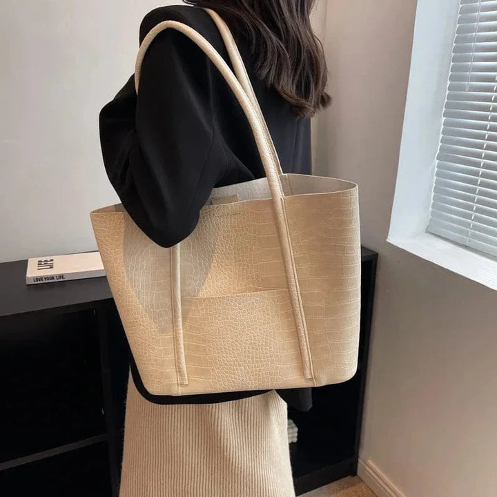 Betina – Croco Struktur Schultertasche